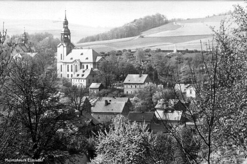 Pfarrhübel Einsiedel 1923, unmittelbar vor Bebauung