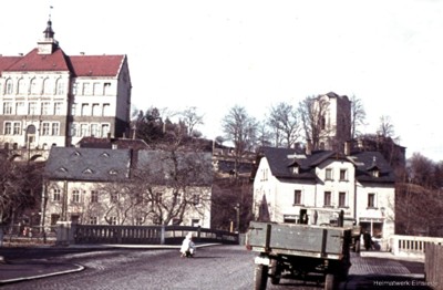 Neue Straße in Einsiedel, unterer teil in den 1950er Jahren