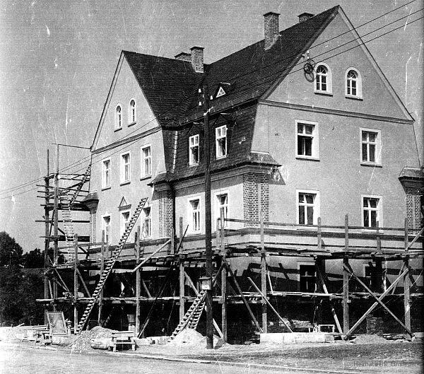 Bäckerei Hertel in Einsiedel, Reichsstraße, im Bau