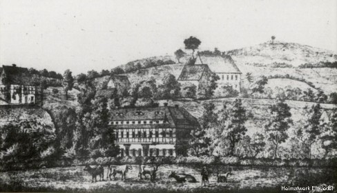 Niedere Mühle bzw. Gränitz-Mühle in Einsiedel um 1840