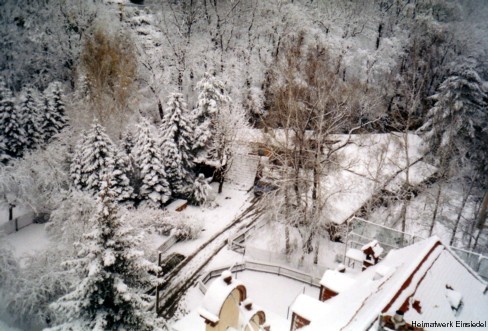 Ehemalige Stellfläche der Wattefabrik Hahn im Januar 2005