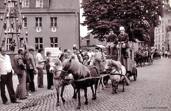 Umzug 725 Jahre Einsiedel 1980 mit Pyramide