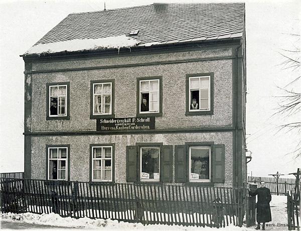 Schneiderei Schroll in Berbisdorf im Winter