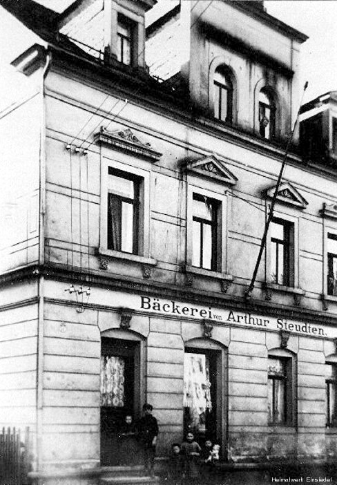 Bäckerei Steudten in Einsiedel um 1920