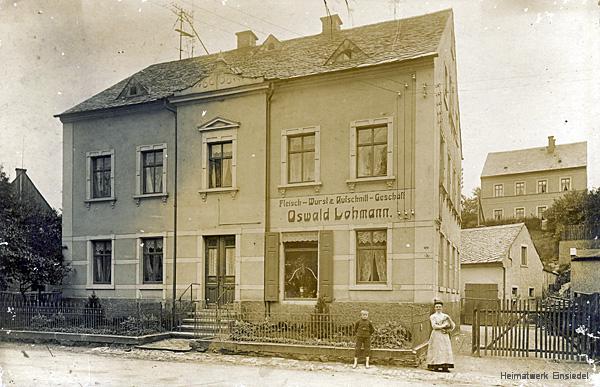 Fleischerei Oswald Lohmann Einsiedel 1911