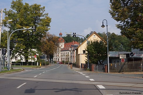 Blick zum Einsiedler Rathaus 2014