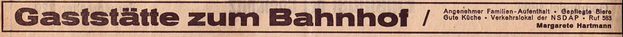 Werbeanzeiger im Chemnitzer Tageblatt, Oktober 1936