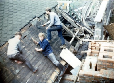 Anbau einer Räucherei 1985