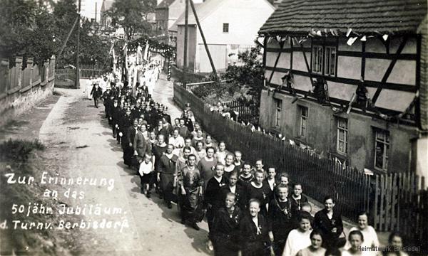 Umzug anlässlich 50 Jahre Turnverein Berbisdorf