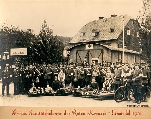 Freiwillige Sanitätskolonne des Roten Kreuzes Einsiedel 1931