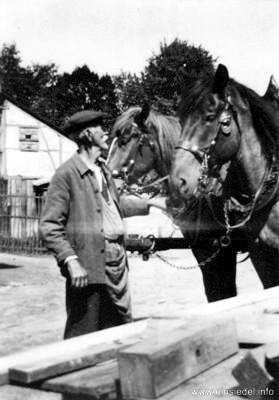 Bruno Uhlmann mit seinen Pferden