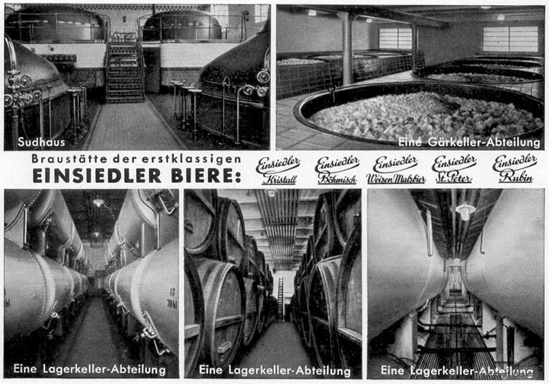 Innenansicht Einsiedler Brauhaus Winterling & Co. um 1941