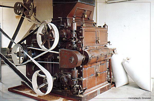 Sechs-Walzen-Schrotmühle, von Winterling & Co. 1936 angeschafft