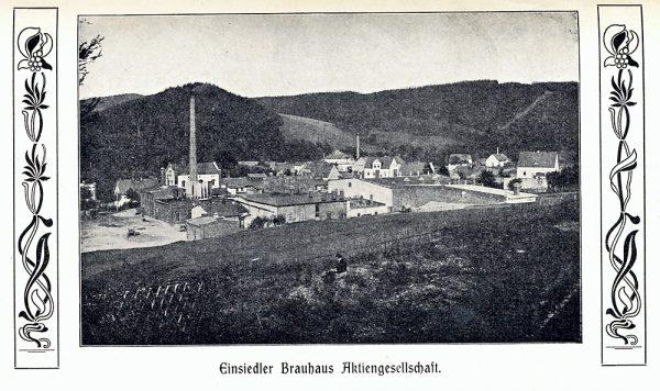 Einsiedler Brauhaus AG 1905 vor dem Bau des neuen Sudhauses