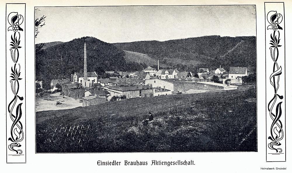 Einsiedler Brauhaus AG 1905 vor dem Bau des neuen Sudhauses
