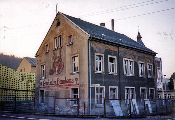 Abriss der Werkswohnungen an der Brauerei Einsiedel