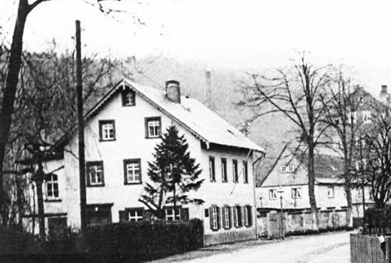 Druckerei Baßler in Einsiedel in den 1930er jJahren