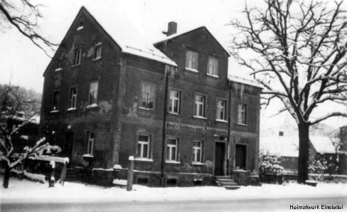 Die Einsiedler Bäckerei Pilz im Winter 1970