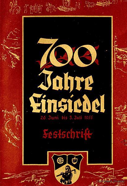 Das "Einsiedler Brauhaus in Verwaltung" präsentiert sich zur 700-Jahr-Feier in Einsiedel 1955 im Festumzug