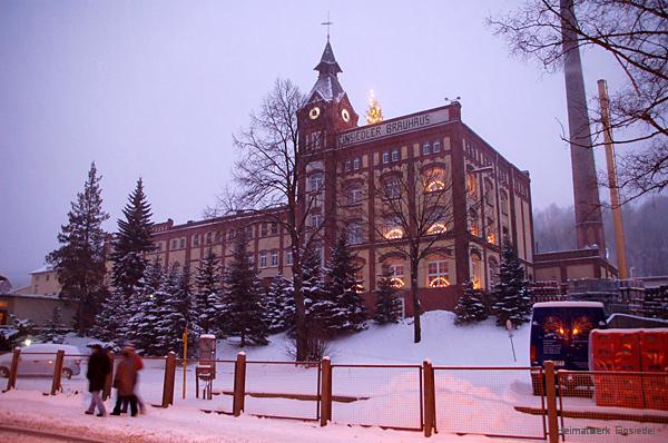 Die Privatbrauerei "Einsiedler Brauhaus" im Advent 2005