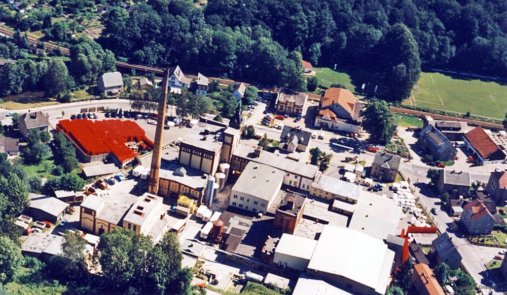 Luftbildaufnahme Einsiedler Brauhaus 1992