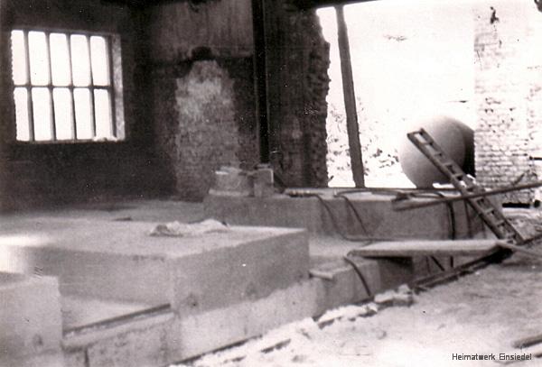 Vorbereitungen im Heinhaus der Einsiedler Brauerei im Sommer 1973