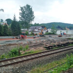 Buswendeschleife und P+R am Bahnhof Einsiedel - Bilder vom Tage