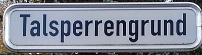 Talsperrengrund Einsiedel, früher Uferstraße