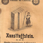 Prospekttitel Kunst-Tuffstein der Fa. Otto Kraner in Einsiedel