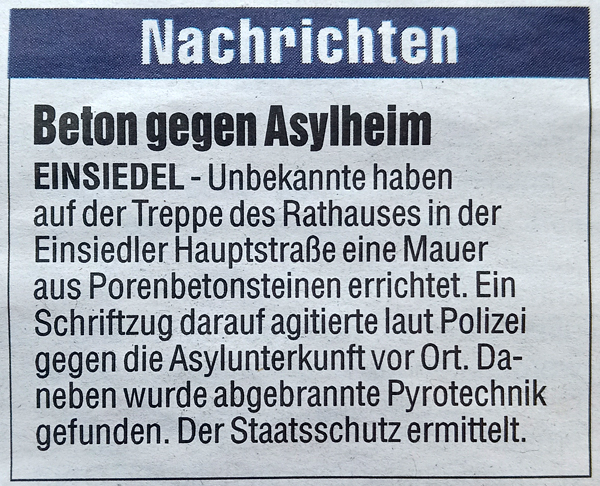 Chemnitzer Morgenpost, 13. Februar 2023