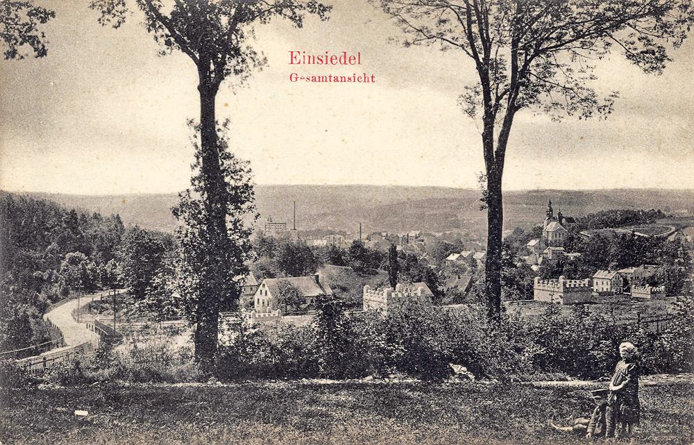 Historischer Ausblick über die Filteranlagen in den Ort um 1905 - Bilder vom Tage