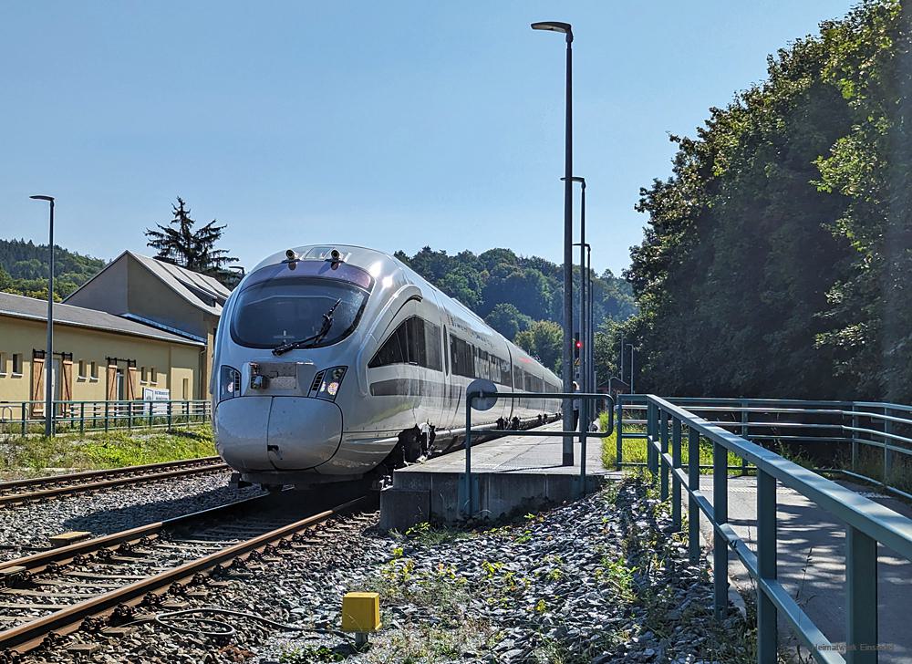 Ein Diesel-ICE im Bahnhof Einsiedel - Bilder vom Tage