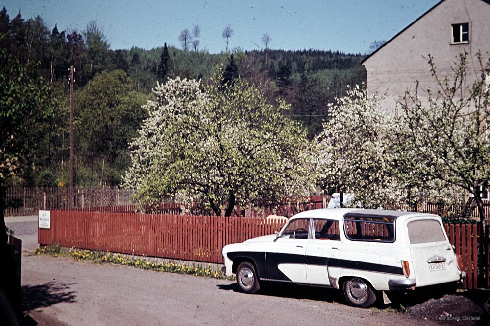 Bergstraße Einsiedel um 1960