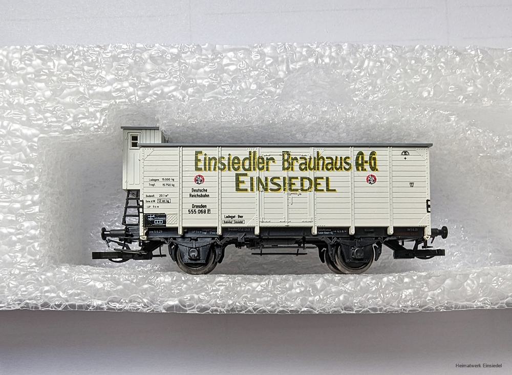 Modellbahnwagen DRG "Einsiedler Brauhaus AG" im Maßstab TT - Bilder vom Tage