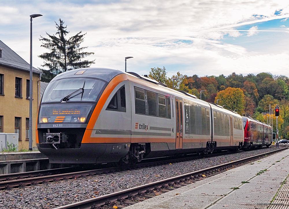 Trilex Bahnhof Einsiedel - Bilder vom Tage