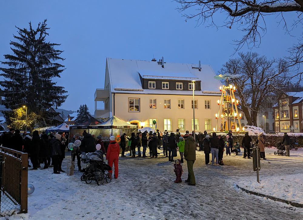 Pyramidenanschieben in Einsiedel 2023