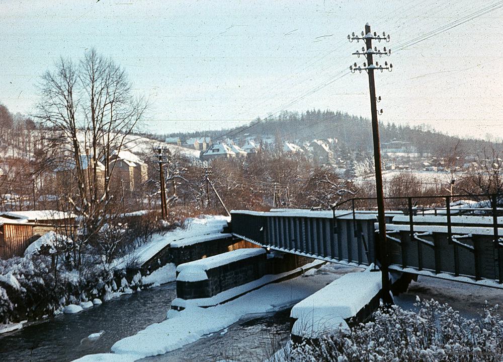 Eisenbahnbrücke km 10,6 in Einsiedel 1971