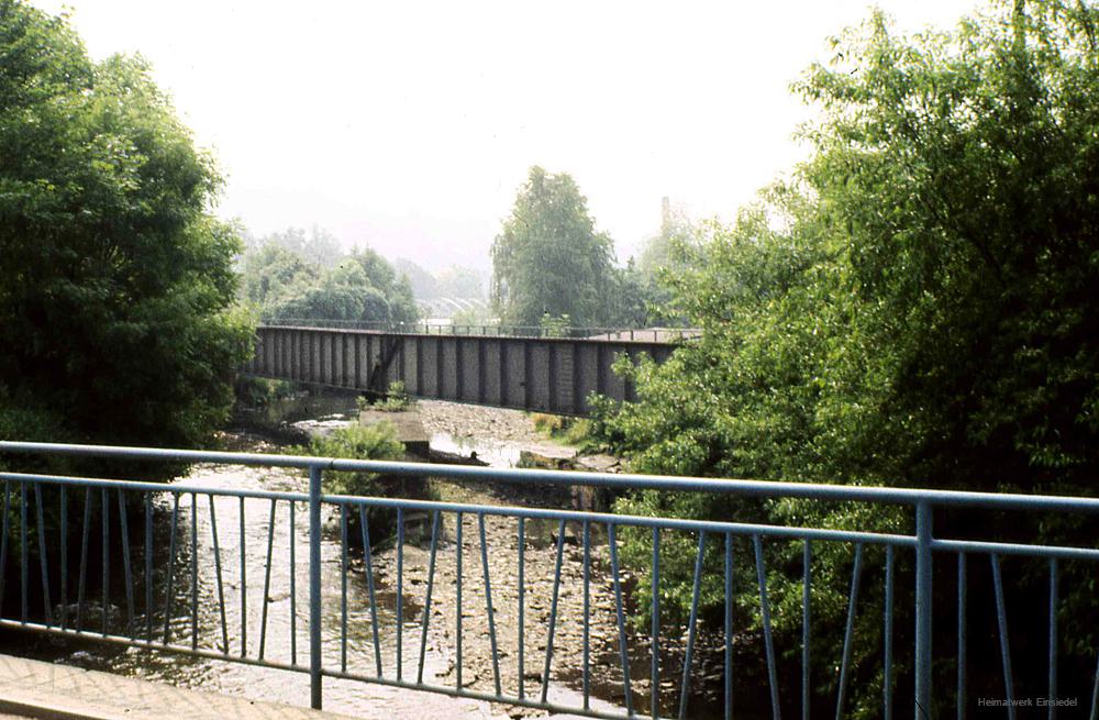 Eisenbahnbrücke km 10,6 in Einsiedel 1978
