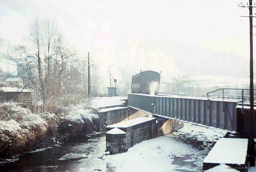 Eisenbahnbrücke km 10,6 1950er Jahre