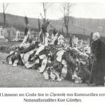 General Litzmann in Einsiedel am Grab des ermordeten SA-Mannes Kurt Günther