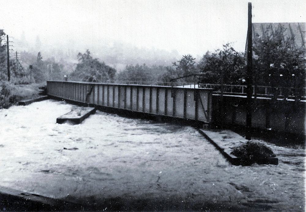 Vorfluter in Aktion - Hochwasser 1954