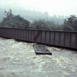 Hochwasser in Einsiedel, 10. Juli 1954