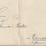 Brief an Kantor Liebe in Einsiedel 1898
