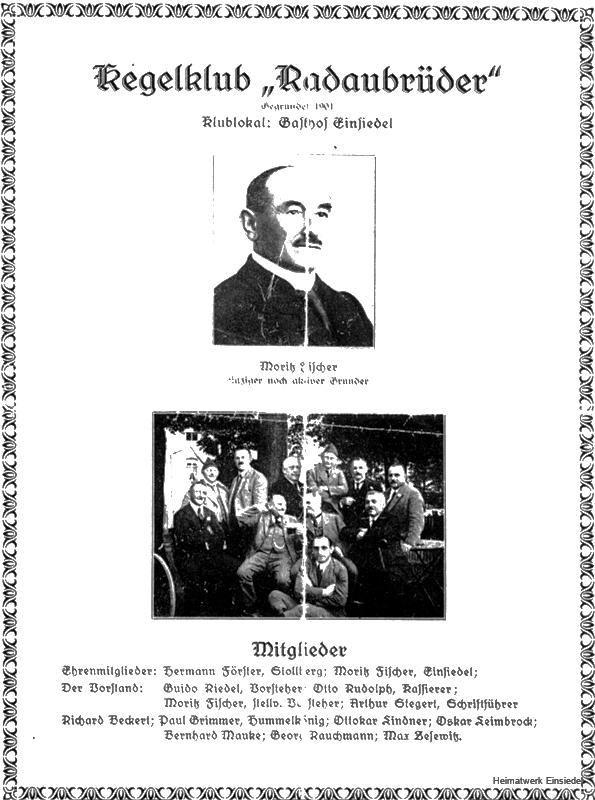 Kegelklub Radaubrüder Einsiedel 1901