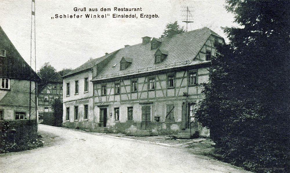 Restaurant Schieferwinkel in Einsiedel vor 1945