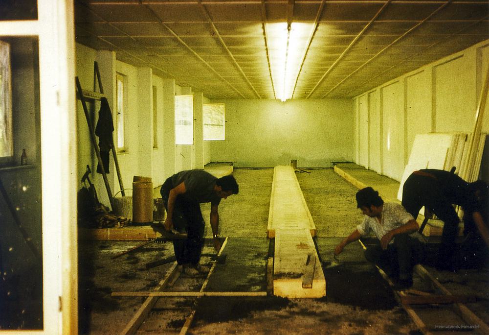 Innenausbau in der Kegelbahn Einsiedel