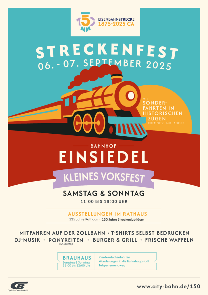 Streckenfest 150 Jahre Zwönitztalbahn