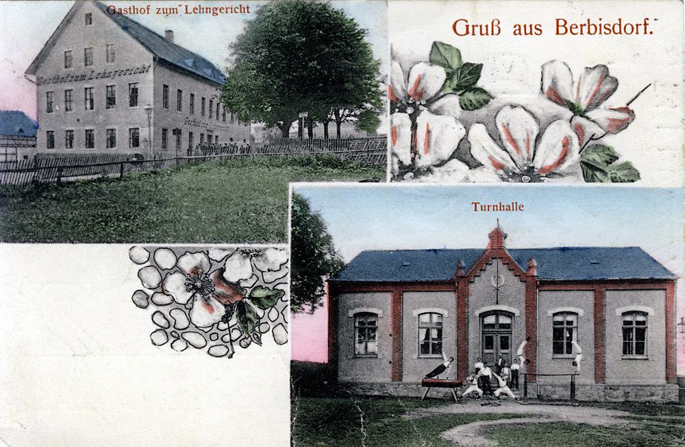 Lehngericht und Turnhalle in Berbisdorf.