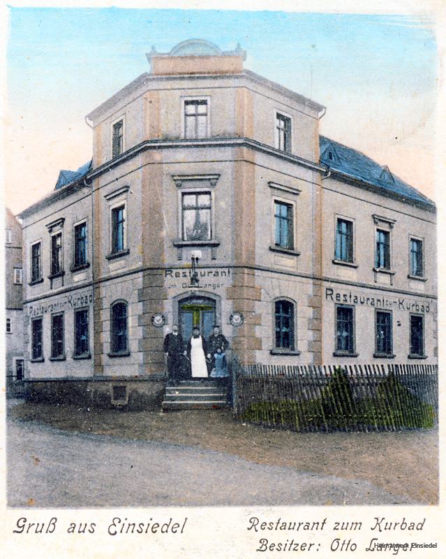 "Restaurant Kurbad" in Einsiedel, vormals Postamt.