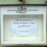 Keglerheim Berbisdorf geschlossen